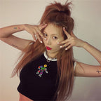 K-Pop Style Graphic Robot Print Women's Tank Top