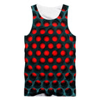 3D Creative Polka Dot Print Sleeveless Fitness Tank Top