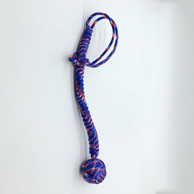 Outdoor EDC Self Defense Keychain with Monkey Fist Rope | Accessory