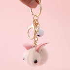 Cute Cartoon Teddy Rabbit Wool Felt Key Chain Pendant | Accessory
