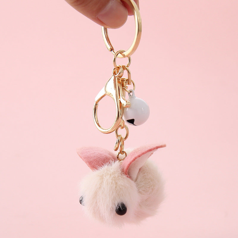 Cute Cartoon Teddy Rabbit Wool Felt Key Chain Pendant | Accessory
