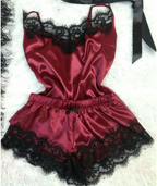 Satin Lace-Trim Camisole Top