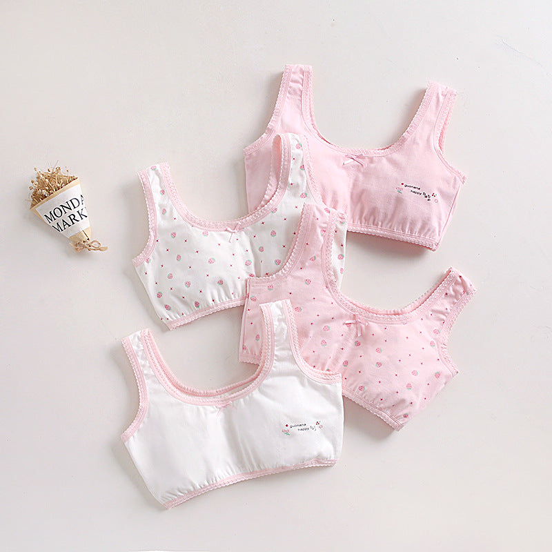 Girls' Cotton Tube Top Vest for Ages 12-18