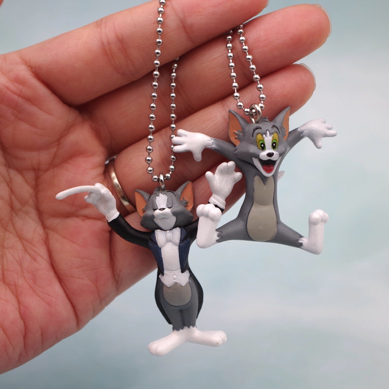 Set of 5 Musician Tom and Jerry Keychain Figures | Accessory