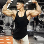 Men's Solid Color Workout Tank Top for Summer Training
