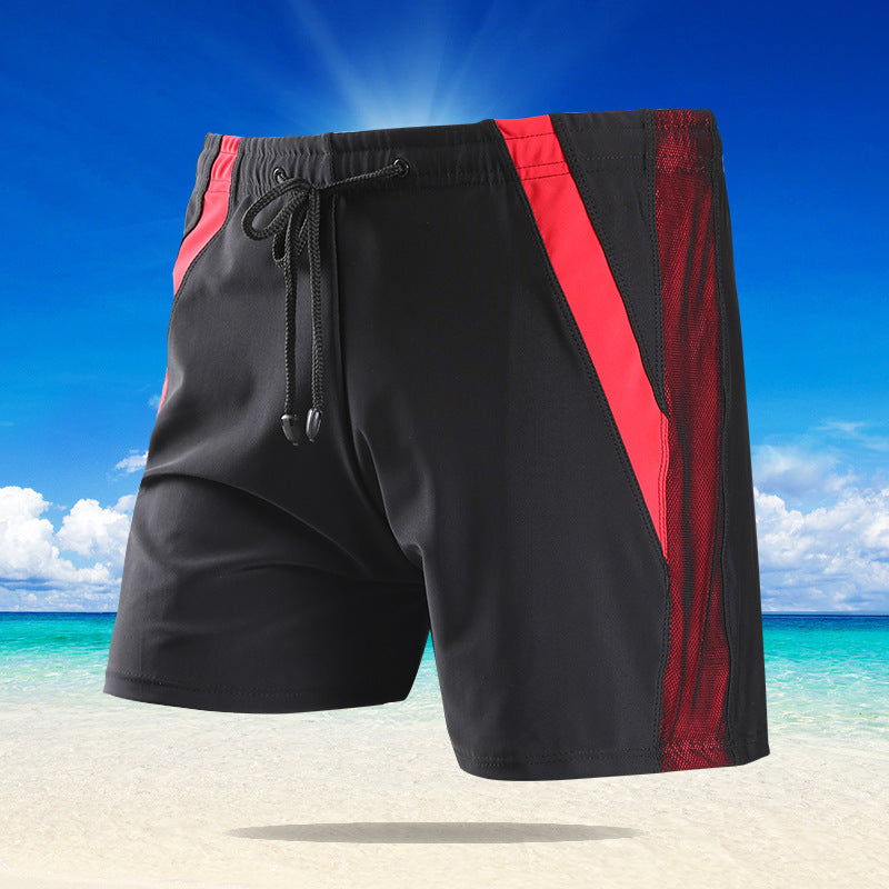 Men's Plus-Size Drawstring Swim Trunks