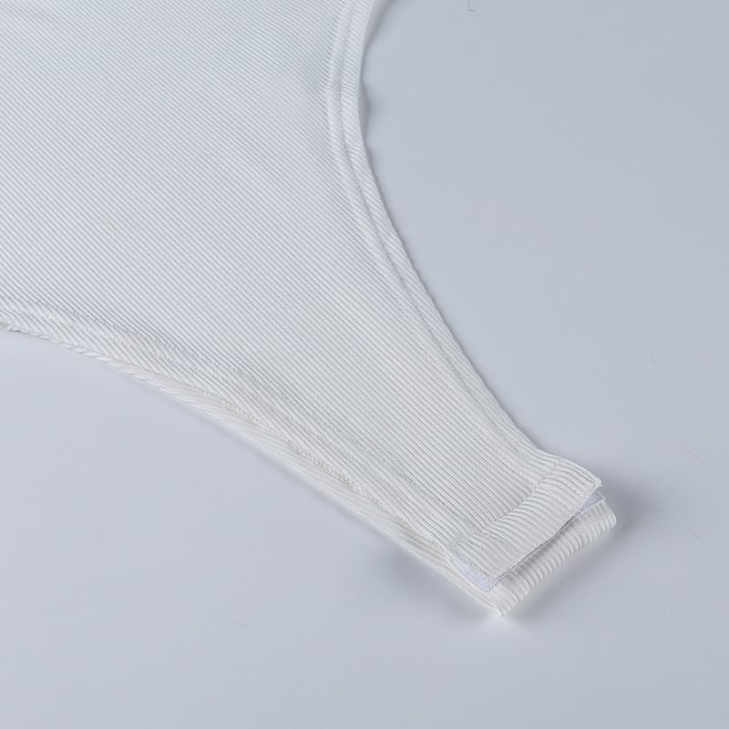 Sleeveless Ribbed Bodycon Bodysuit