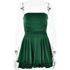 Off-Shoulder Tube Top Backless High Waist Dress