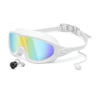Anti-Fog Mirrored Swimming Goggles with Earplugs