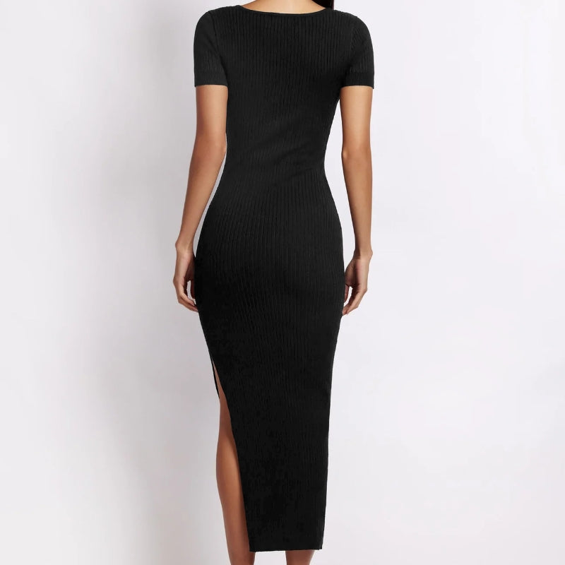 Sexy V-neck Tank Top & Mid-length Skirt for Women