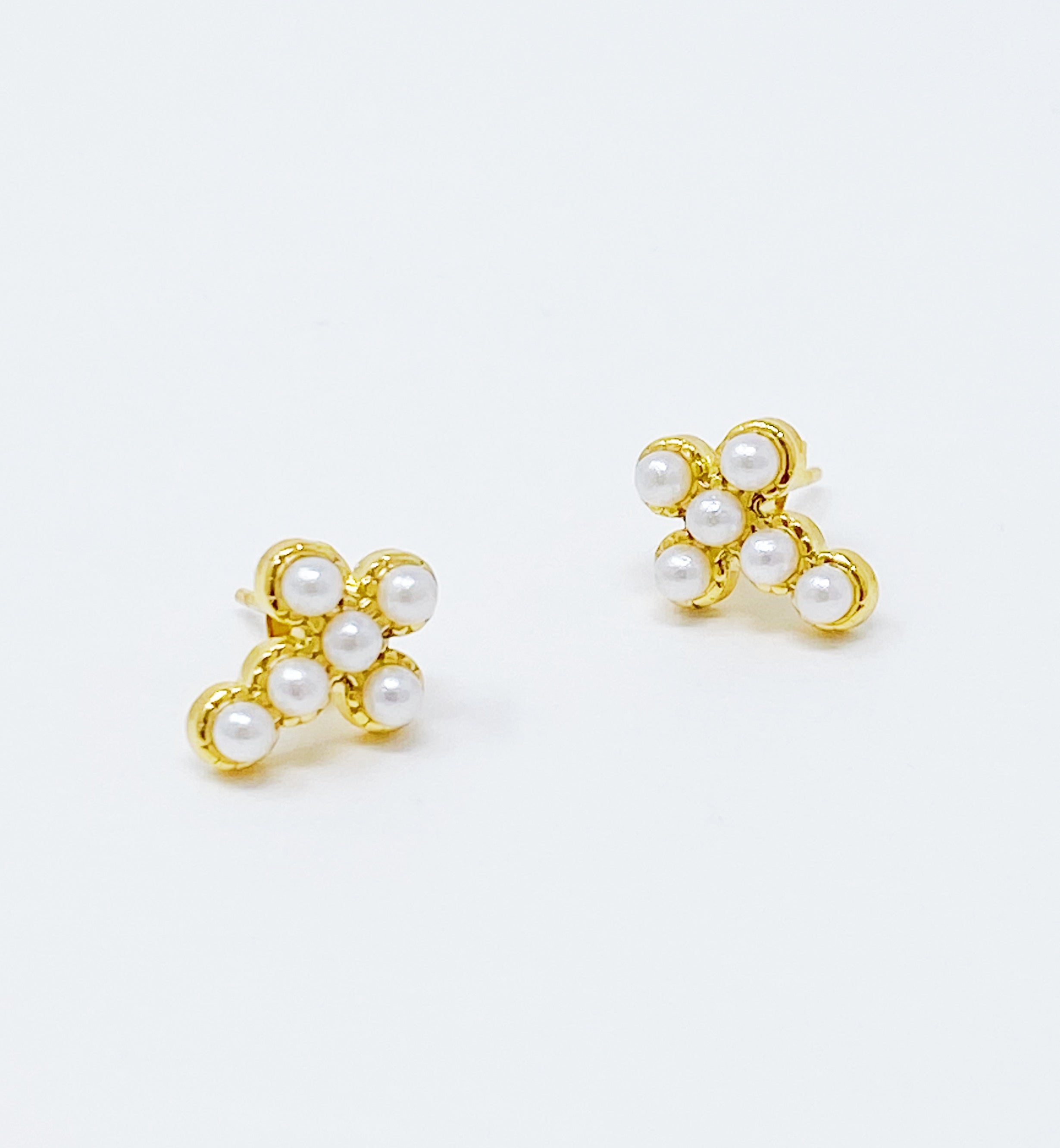 Dainty Cross Stud Earrings | Christian Jewelry