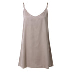 Silk Sheath Dress with Spaghetti Straps (4 Colors)