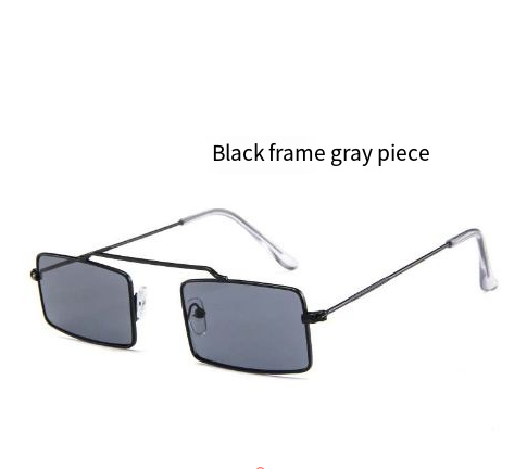 Small Rectangle Metal Sunglasses