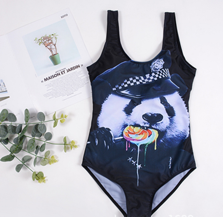 Cartoon One-Piece Swimsuits: Ice Cream, Lips, Watermelon