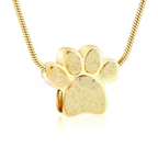 Rainbow Paw Print Pendant Necklace