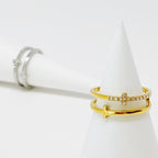 Double Cross Ring - Gold