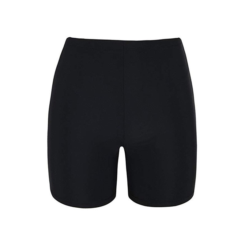 Women's Black Swim Boy Shorts / Swim Bottoms