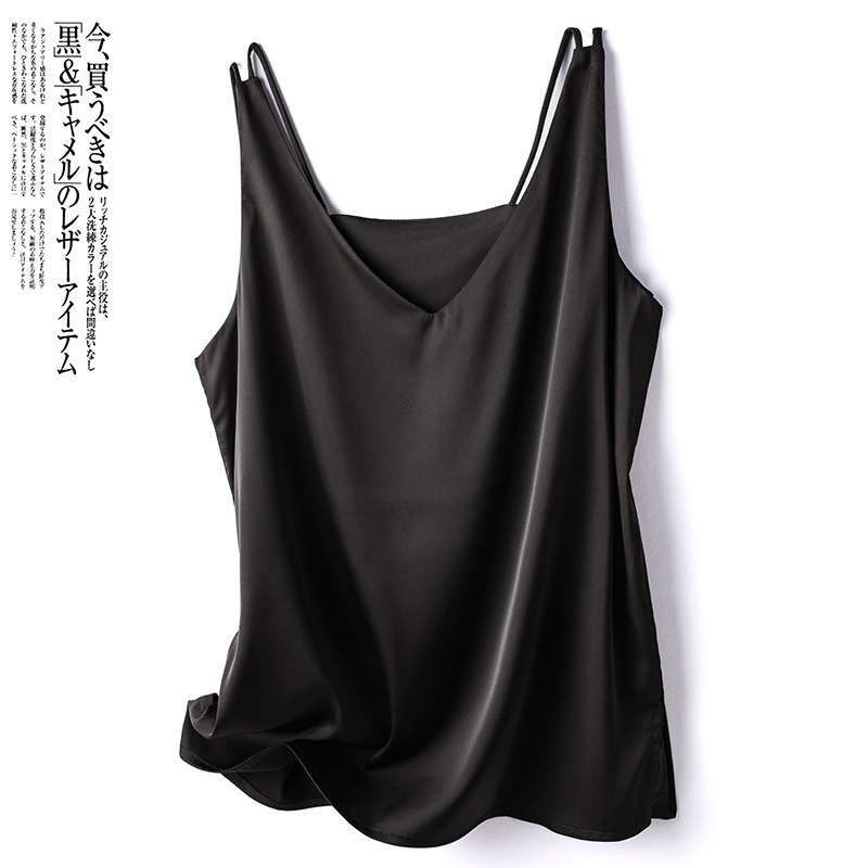 Silky V-Neck Sleeveless Camisole for Women