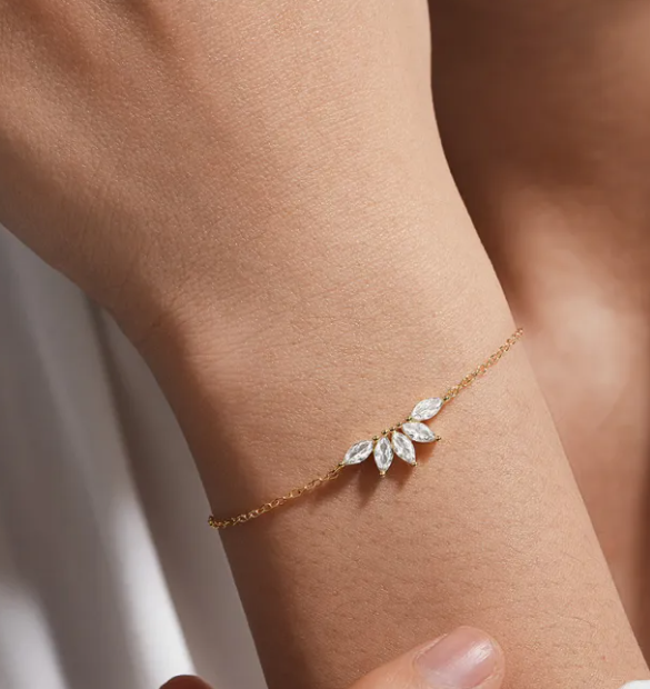 Marquise Zircon Chain Bracelet