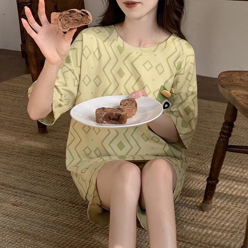 2024 Women's Summer Pajama Set - Short Sleeve & Shorts