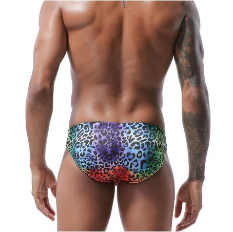 Triangle Swim Trunks, Leopard Print Underwear, Sexy Shorts