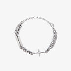 Double Layer Cross Square Splicing Bracelet