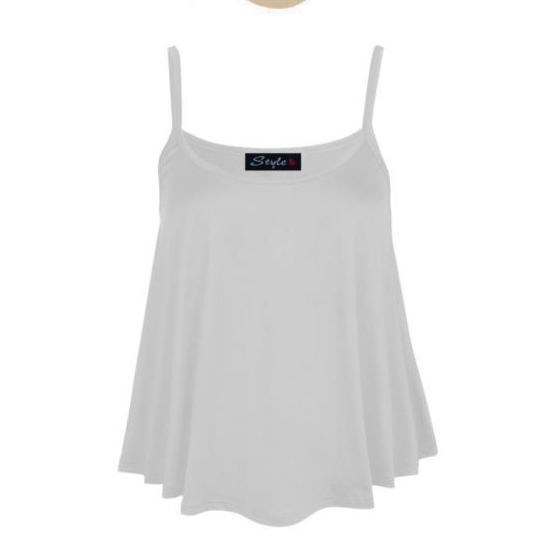 Loose Irregular Top, Solid Color Short Camisole