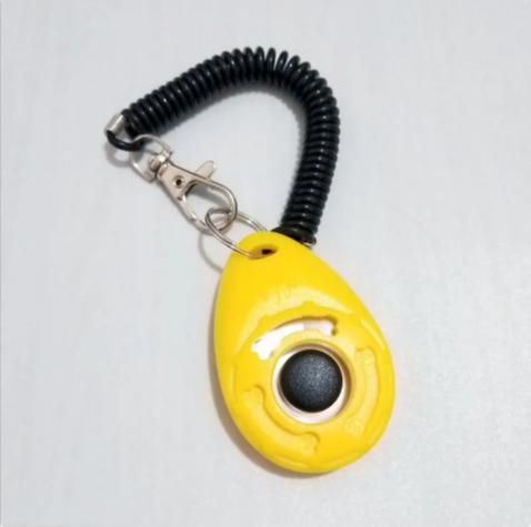 Dog Training Clicker with Wrist Strap, Handheld Button Clicker for Puppy Obedience & Positive Reinforcement Training