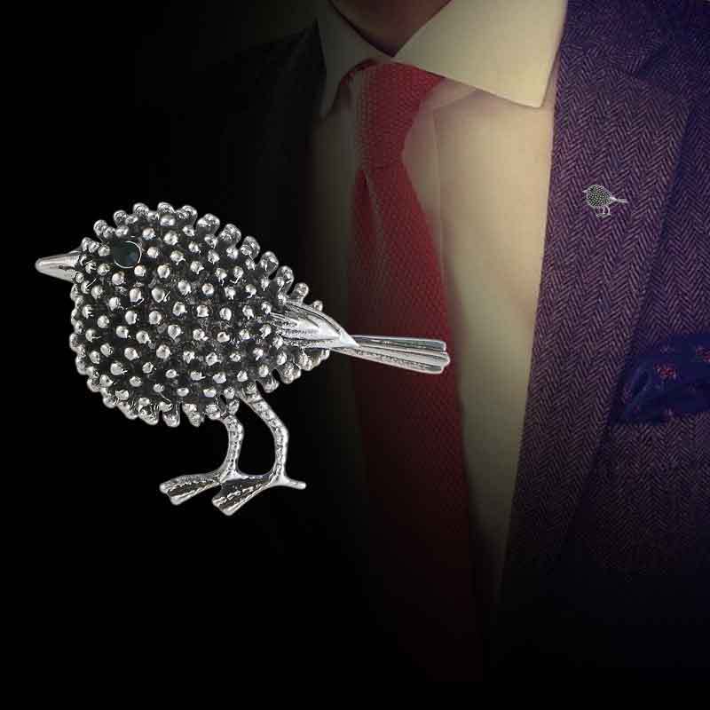 Retro Bird Brooch Pin
