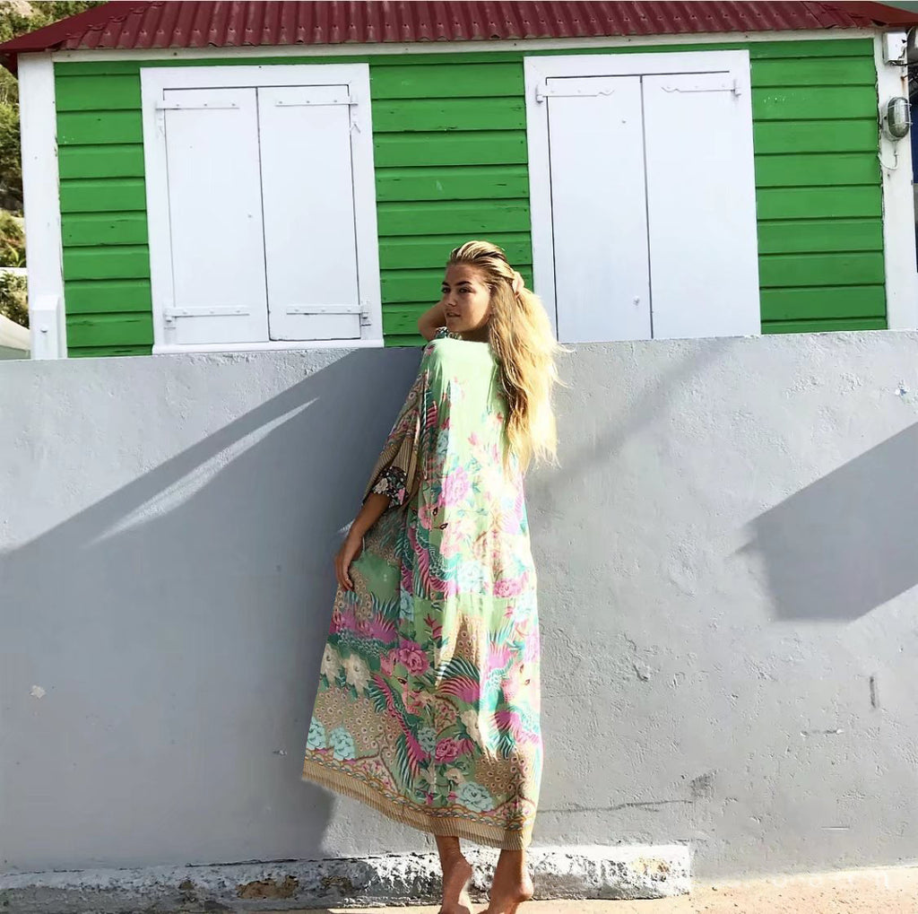 2019 Fashionable Chiffon Beach Cover-Up Cardigan
