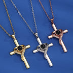 Love Heart Cross Necklace