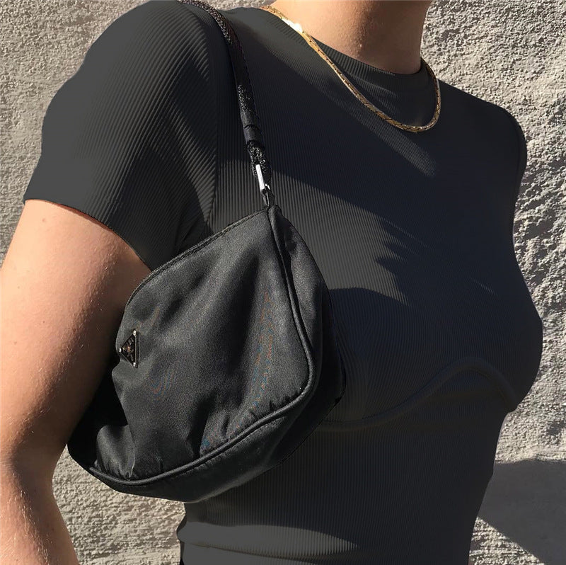 Fashionable Women's Solid Crop Top with Long Sleeves | Streetwear
