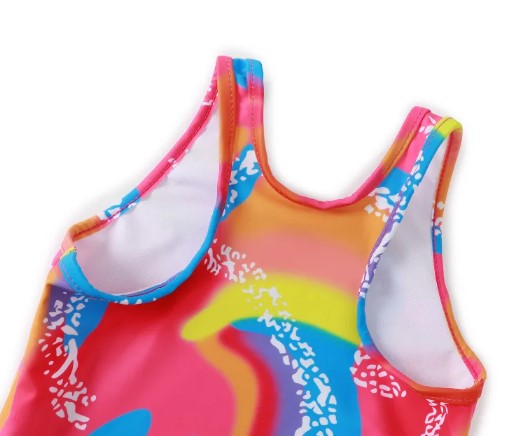 Kids' Abstract Print Swim Top and Shorts Set
