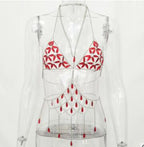 Crystal Bra Chain Body Jewelry Set