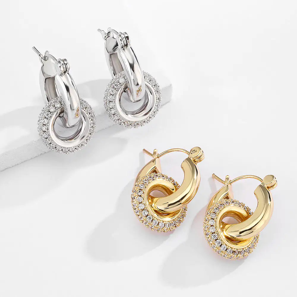 Diva Donut Loop Hoop Earrings | Jewelry