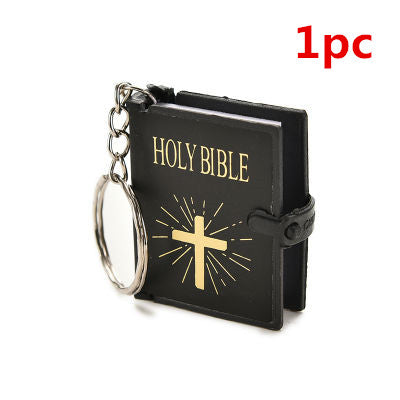 Mini Bible Keychain Holy Bible cross