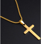 Titanium Cross Layered Necklace