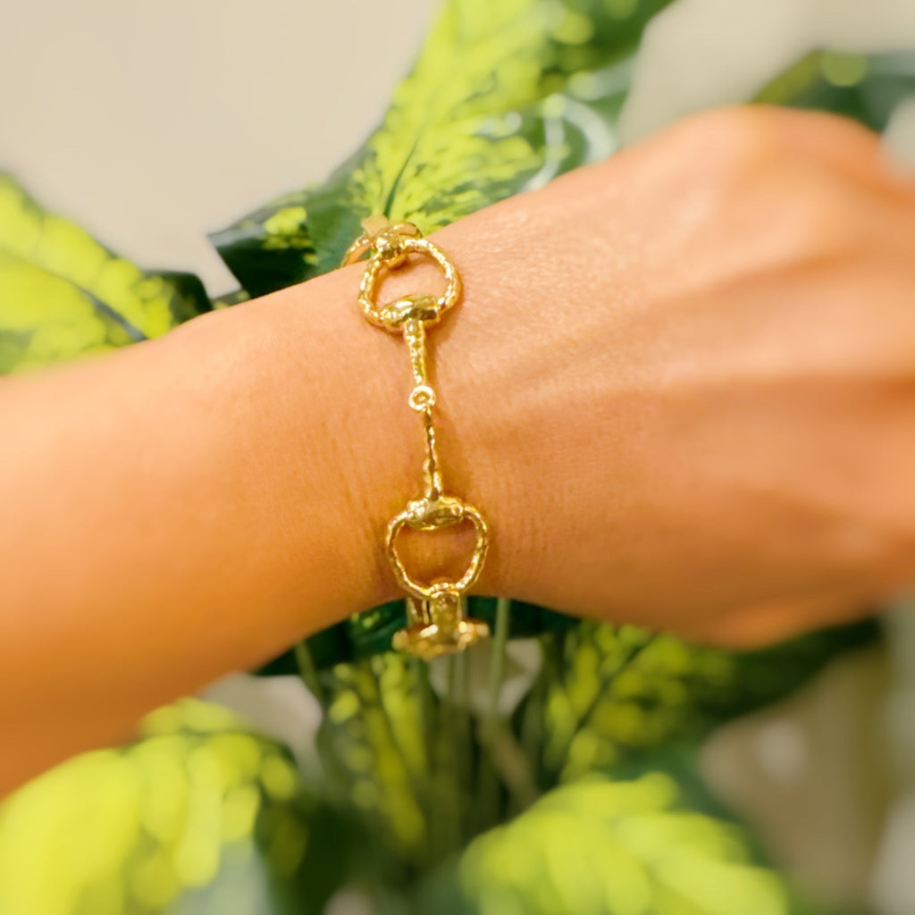 Equestrian Horsebit Link Bracelet