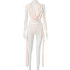 Women’s Halter Neck Top & Shorts Set