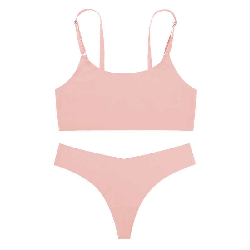 Seamless Bralette and Thong Set