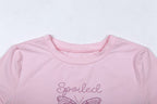 2019 Summer Women's Short Sleeve Crop Top T-Shirt