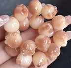 Carved Cat Paw Bodhi Root Bracelet