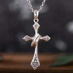 Sterling Silver Cross Pendant Necklace