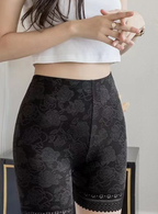 High-Waisted Anti-Exposure Shorts for Women