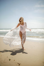 Long Lace Beach Cover-Up
