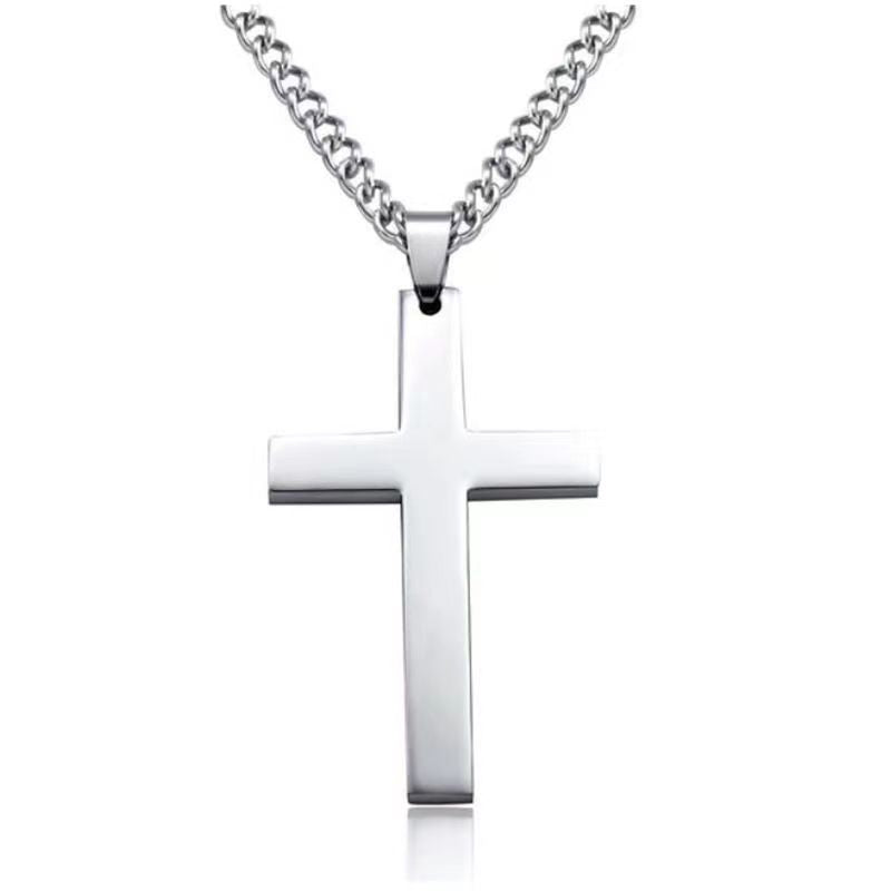 Cross Necklace with Bible Verse Design