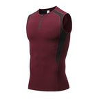 Men's Quick-Dry Sleeveless Workout Compression Tank Top