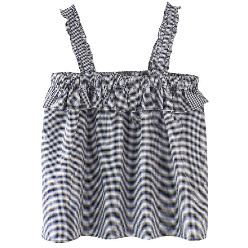 Lace Trim Camisole Top - Slim Fit Sleeveless Tank