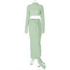 Amazon Bestselling 2023 Winter Crop Top & Skirt Set