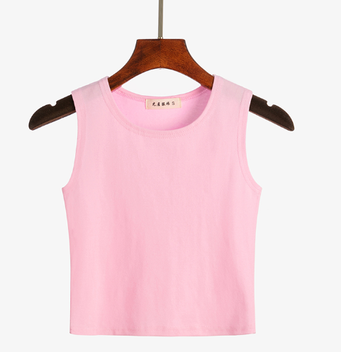Korean Style Cropped Turtleneck Tank Top for Women